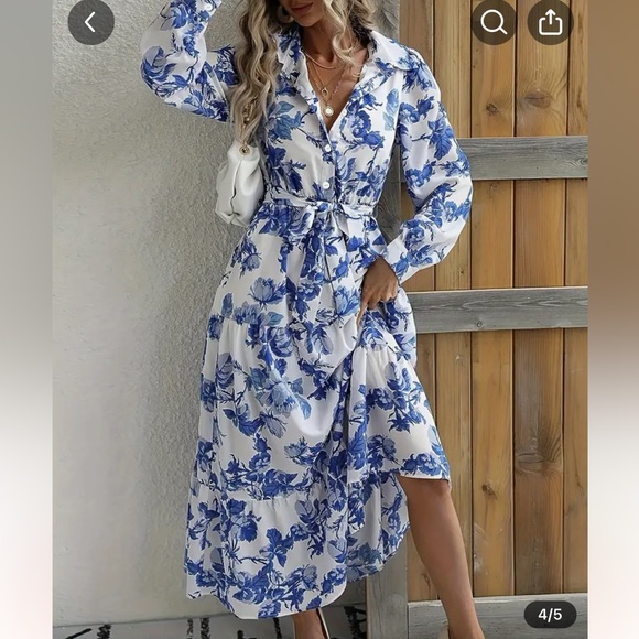 Was a gift. White spring summer dress - Picture 3 of 4